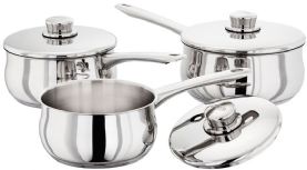 Stellar 1000 3 Piece Saucepan Set